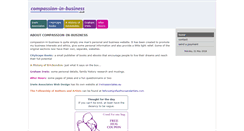 Desktop Screenshot of compassion-in-business.co.uk